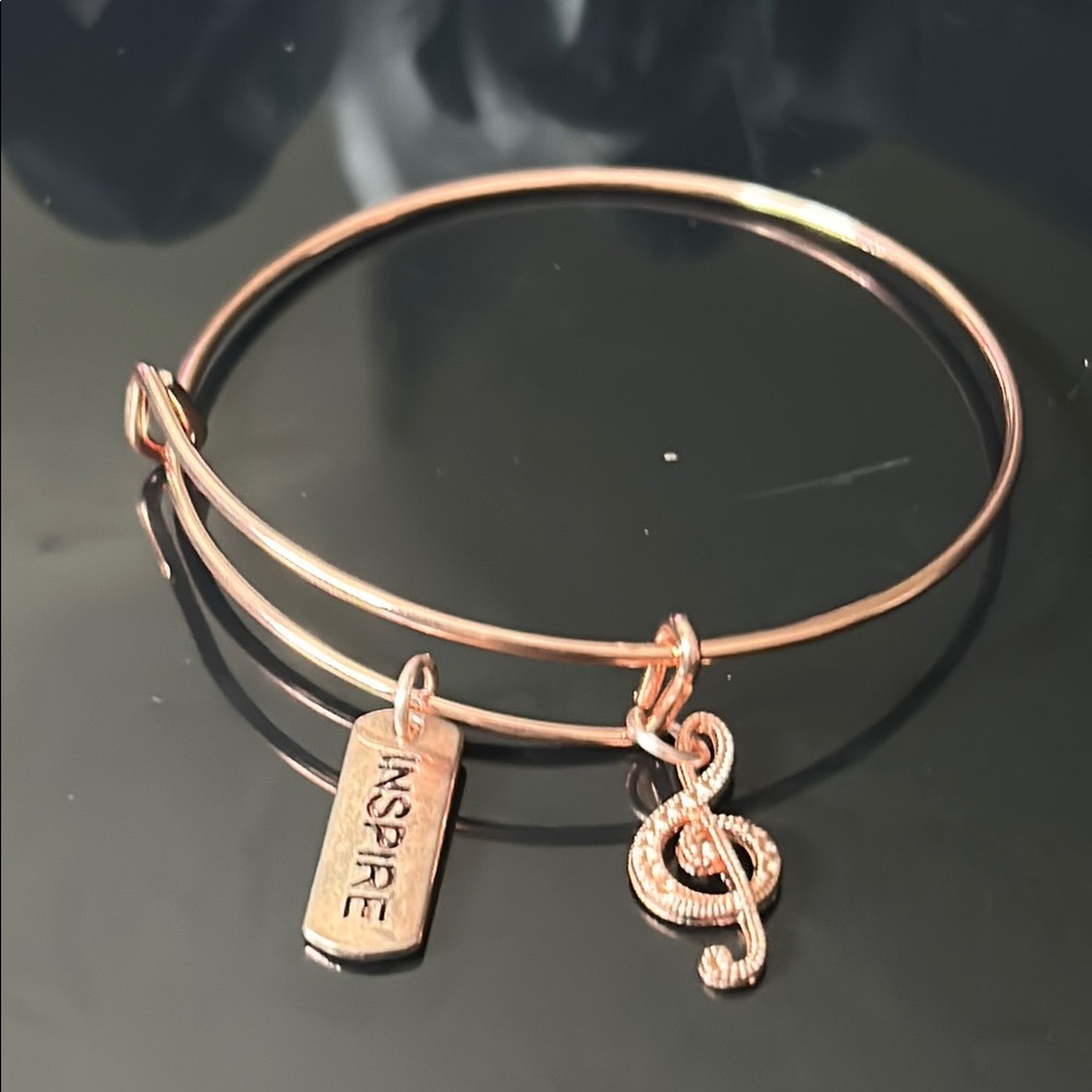 Rose Gold Inspire Bangle Bracelet